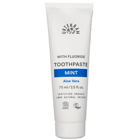 Urtekram Toothpaste with Mint and Aloe Vera - 75 ml