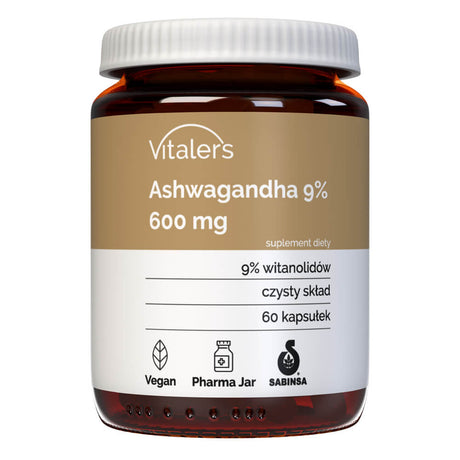 Vitaler's Ashwagandha 9% 600 mg - 60 Capsulen
