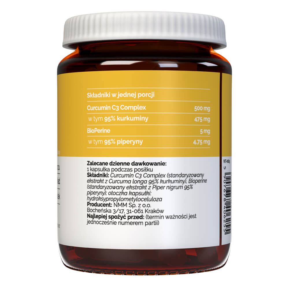 Vitaler's Curcumin + Piperine  - 60 Capsules