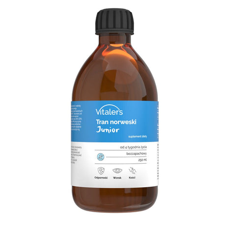 Vitaler's Junior Omega-3 Norwegian Cod Liver OIl 1200 mg - 250 ml