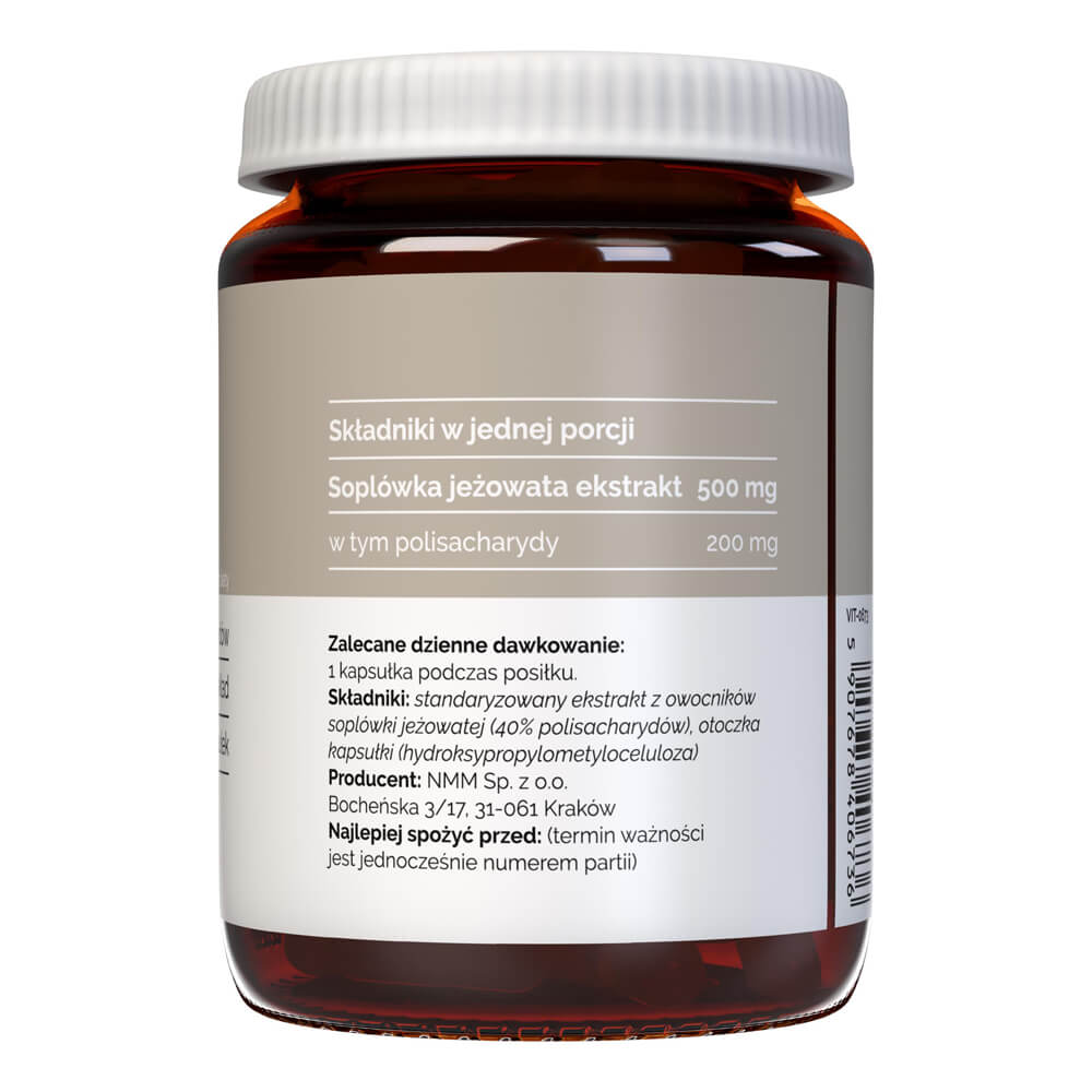 Vitaler's Lion's Mane (Hericium erinaceus) 500 mg - 60 Capsules