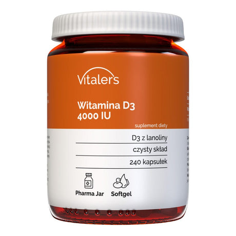 Vitaler's Vitamin D3 4000 IU - 240 Softgels