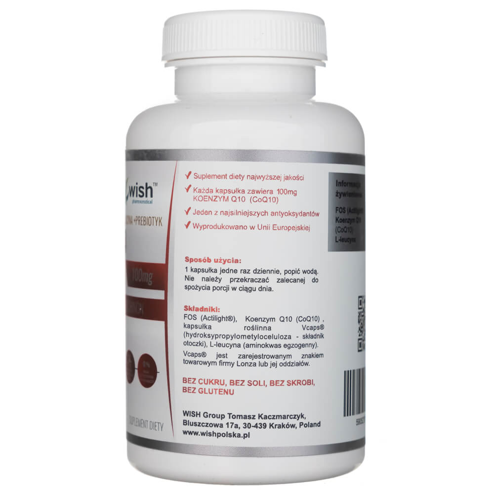 Wish Coenzyme Q10 Forte 100 mg - 120 Capsules